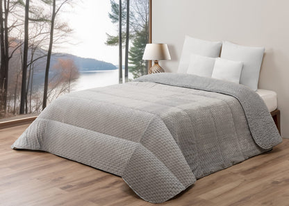 Edredón Comforter Polar con Sherpa – MODELO Trama Elegance - 240 x 260 cm