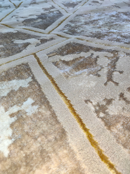 Alfombra DISEÑO MARMOL 3D BEIG/BEIG