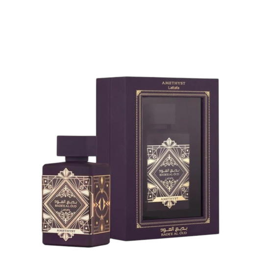 🌟 Bade'e Al Oud Amethyst EDP de Lattafa Perfumes - Elegancia Ámbar Vainilla 🌟