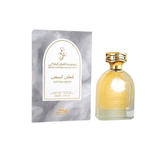 🌸 Cotton Abyed Eau de Parfum 100ml de Mamlakat Al Oud - Perfume Femenino de Lujo Importado de Dubai