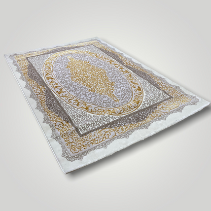 Alfombra blanc dore beig desing021